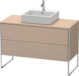 DURAVIT XSquare Waschtischunterbau bodenstehend 1200 mm Basalt Matt mit 2 Schubkästen