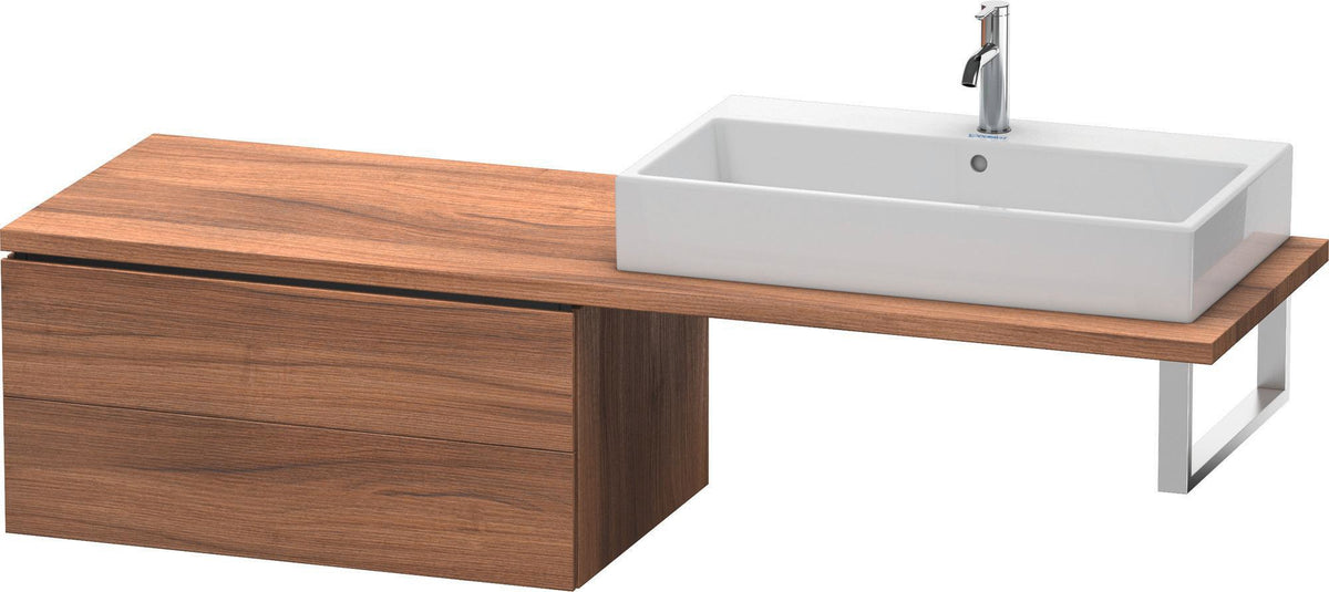 Duravit L-Cube Unterschrank für Konsole 820 mm, 2 Schubkästen, Weiß Matt