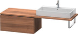Duravit L-Cube Unterschrank für Konsole 820 mm, 2 Schubkästen, Weiß Matt