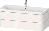 Duravit Happy D.2 c-bonded Waschtischset 1175 mm wandhängend mit 2 Schubkästen und Tip-on Technik