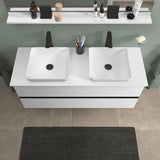 DURAVIT Sivida Aufsatzwaschtisch 400 mm DuroCast Plus ohne Überlauf in Dunkelgrau matt/Weiß