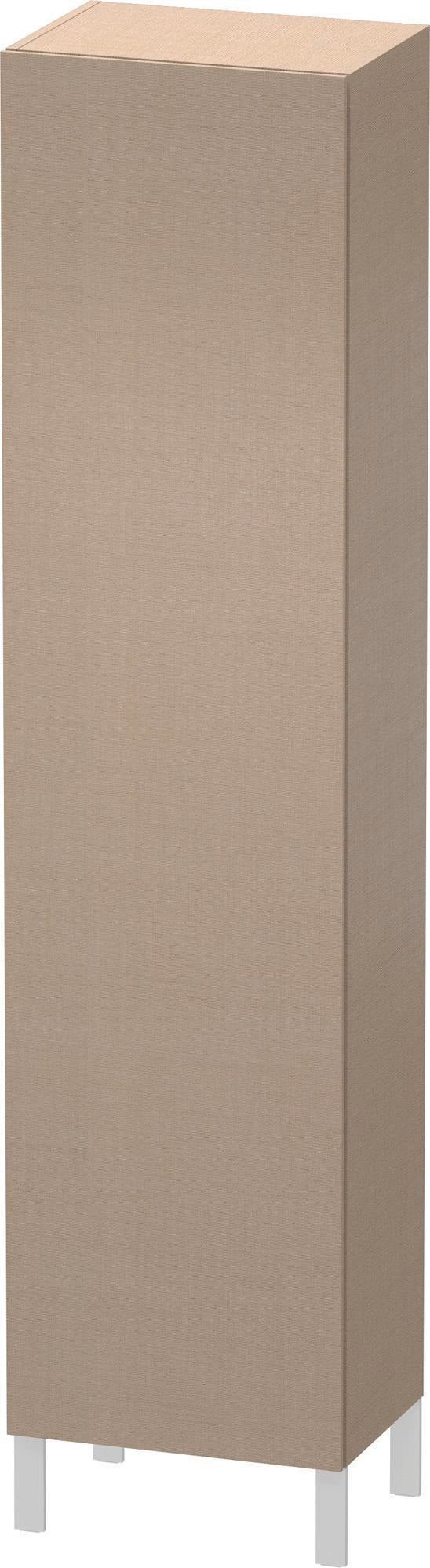 DURAVIT L-Cube Hochschrank 500 mm, 1 Tür links, Leinen, Soft-Close, wandhängend