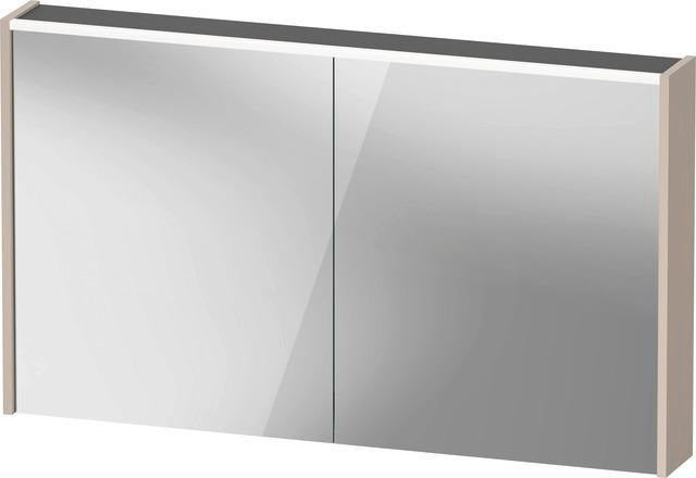 DURAVIT D-Code Spiegelschrank 1200 mm mit LED-Beleuchtung, 2 Türen, Front- und Innenspiegel