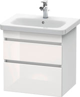 DURAVIT DuraStyle Waschtischunterbau wandhängend 580 mm mit 2 Schubkästen, weiß matt