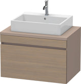 DURAVIT DuraStyle Konsolenunterschrank 800 mm Eiche Terra/Weiß Matt mit 1 Auszug