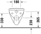 DURAVIT Architec Wand-WC 700 mm Tiefspüler barrierefrei mit HygieneGlaze weiß