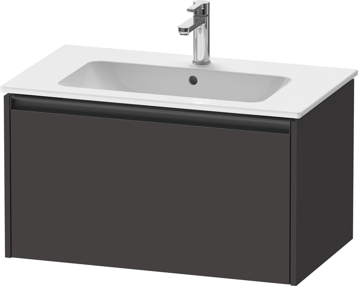 DURAVIT Ketho.2 Waschtischunterbau 810 mm betongrau matt mit Soft-Close-Auszug