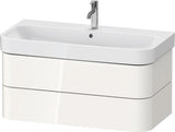 Duravit Waschtischunterbau Happy D.2 Plus 975 mm taupe supermatt mit Tip-On-Technik