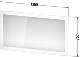 DURAVIT White Tulip WT7060 Spiegel 750 mm mit Beleuchtung, Heizung & Sensorschalter von Philippe Starck