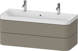 DURAVIT Happy D.2 Waschtischset 1175 mm mit 2 Schubkästen, Tip-on, Soft-Close, wandhängend