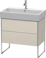 Duravit XSquare Waschtischunterbau 784 mm mit Fußgestell für Vero Air – Sand-matt Eiche