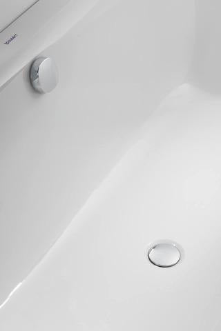 DURAVIT Happy D.2 Einbau-Badewanne 1600x700 mm Weiß mit Rückenschräge rechts