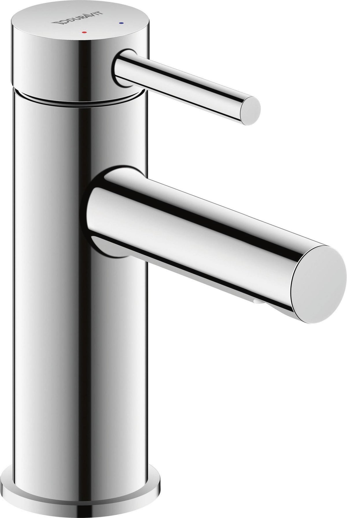 Duravit Circle Einhebel-Waschtischmischer Chrom – ohne Zugstange, 100 mm Auslauf, Keramikmischsystem