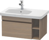 DURAVIT DuraStyle Waschtischunterbau 730 mm Eiche Terra/Weiß Matt mit Auszug und offenen Fächern