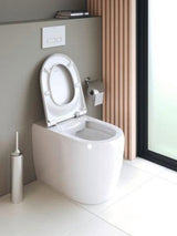DURAVIT Qatego Stand-WC spülrandlos 600 mm, Abgang waagerecht, weiß HG