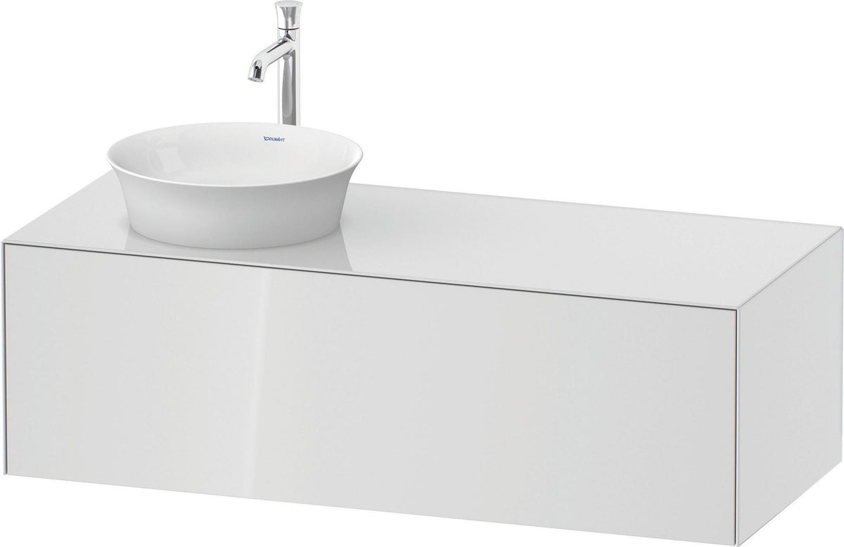 DURAVIT White Tulip Waschtischunterbau 1300 mm graphit seidenmatt mit LED-Innenbeleuchtung und Tip-On-Technik