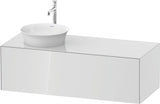DURAVIT White Tulip Waschtischunterbau 1300 mm graphit seidenmatt mit LED-Innenbeleuchtung und Tip-On-Technik