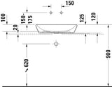 Duravit D-Neo Aufsatzbecken 600 mm oval weiß mit WonderGliss