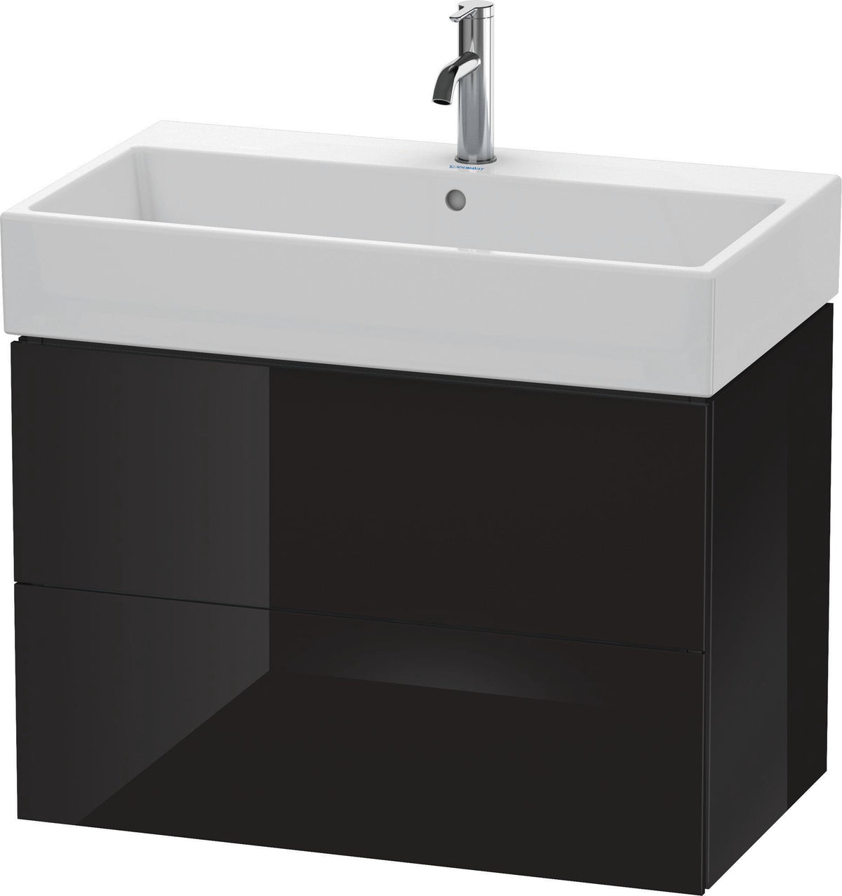 DURAVIT L-Cube Waschtischunterbau 784 mm, 2 Schubkästen, Weiß Matt, Wandhängend