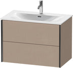 2Schubk.,schwarz matt/leinen