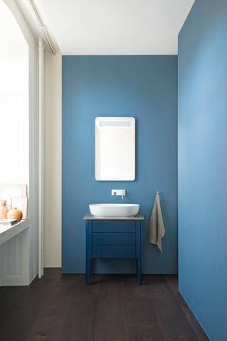 DURAVIT Luv Quarzsteinkonsole 688x475mm mit 1 Ausschnitt, weiß struktur – Designerin Cecilie Manz