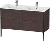 DURAVIT XViu Waschtischunterbau bodenstehend 1280 mm, 4 Auszüge, weiß matt – Tip-On