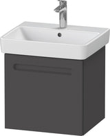 Duravit No.1 Waschtischunterbau wandhängend 490 mm, 1 Auszug, Weiß Matt – mit Soft-Close