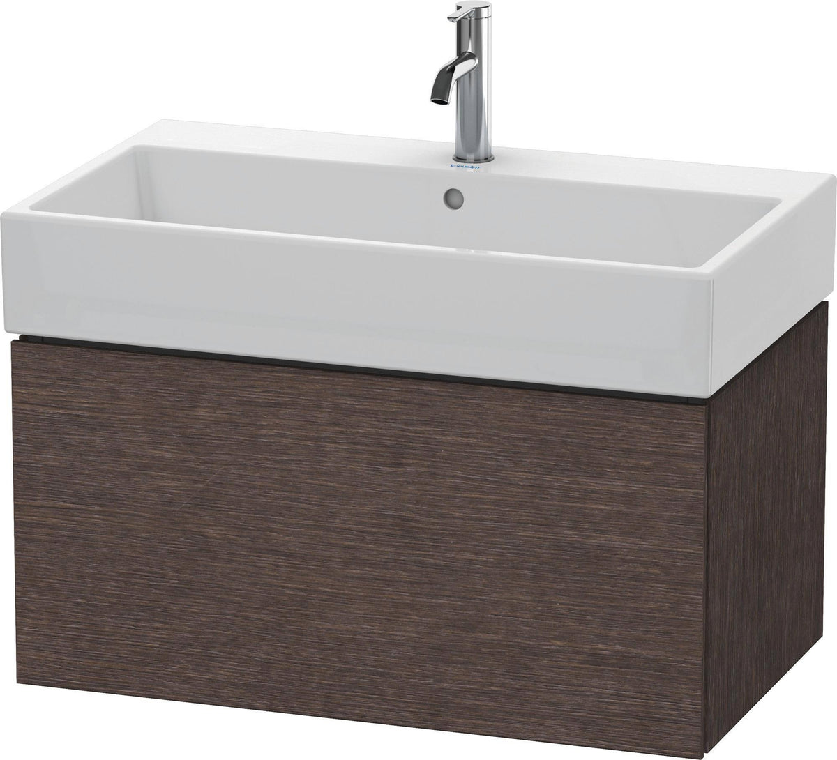 DURAVIT L-Cube Waschtischunterbau 784 mm, 1 Auszug, Weiß Matt, wandhängend, Tip-On