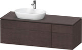 Duravit L-Cube Waschtischunterbau 1420 mm Taupe supermatt mit Tip-On Technik