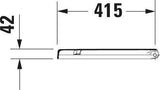 DURAVIT WC-Sitz Starck 3 mit SoftClose Absenkautomatik, Edelstahl-Scharniere, weiß