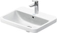 Duravit No.1 Einbauwaschtisch 550 mm weiß mit Überlauf und Hahnlochbank – Sanitärkeramik