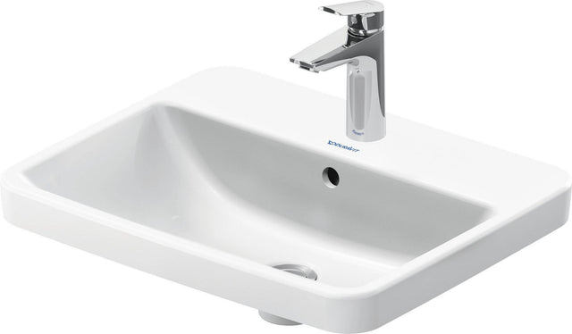 Duravit No.1 Einbauwaschtisch 550 mm weiß mit Überlauf und Hahnlochbank – Sanitärkeramik