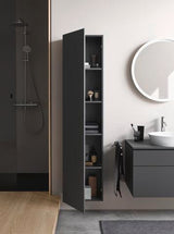 DURAVIT Duschsystem C.1 mit Brausethermostat, Schwarz Matt, Kopf- und Handbrause