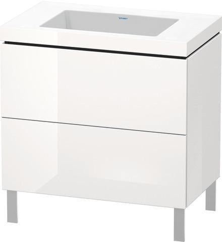 Duravit Waschtischset L-CUBE 800x480mm mit Vero Air Möbelwaschtisch, ohne Überlauf, s-matt