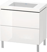 Duravit Waschtischset L-CUBE 800x480mm mit Vero Air Möbelwaschtisch, ohne Überlauf, s-matt