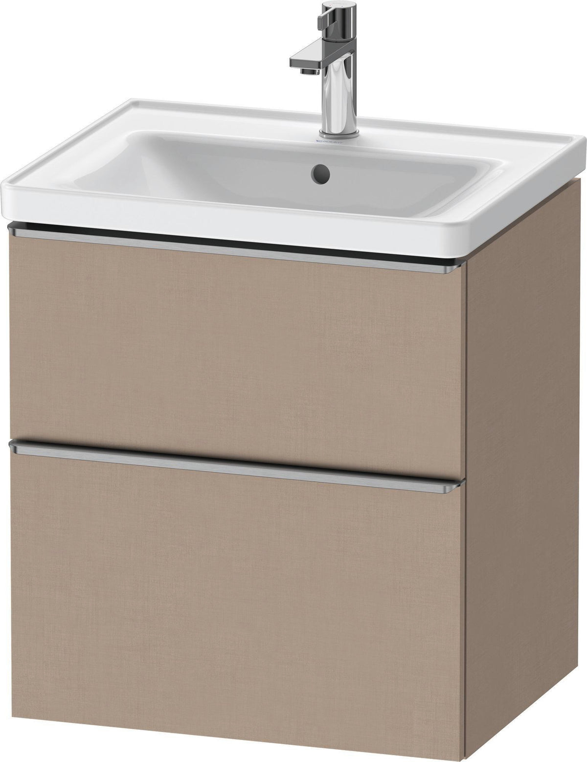Duravit D-Neo Waschtischunterbau 584 mm betongrau matt mit Auszug und Schubkasten