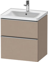 Duravit D-Neo Waschtischunterbau 584 mm betongrau matt mit Auszug und Schubkasten