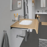 Duravit Einbauwaschtisch D-Code 495 mm, Unterbau, mit Überlauf, ohne Hahnloch, weiß