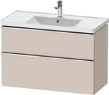 DURAVIT D-Neo Waschtischunterbau 984 mm betongrau matt mit Soft-Close und Bronze-Griff