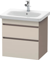 DURAVIT DuraStyle Waschtischunterbau wandhängend 580 mm mit 2 Schubkästen, weiß matt