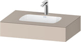 DURAVIT Qatego Einbauwaschtisch mit Konsole 800x550mm Weiß Hochglanz – Studio F. A. Porsche