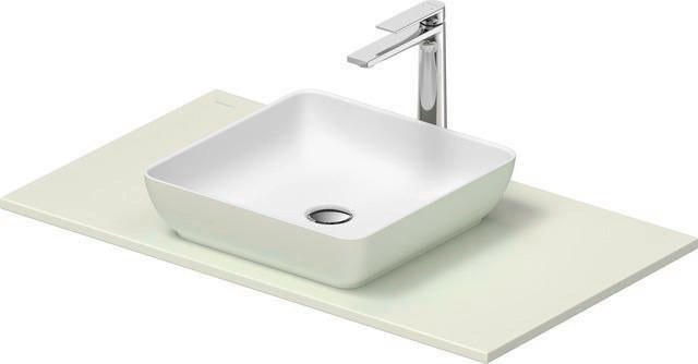 DURAVIT Sivida Waschtischset 880x500 mm mit Konsole, Aufsatzbecken Weiß, medizinische Ausführung