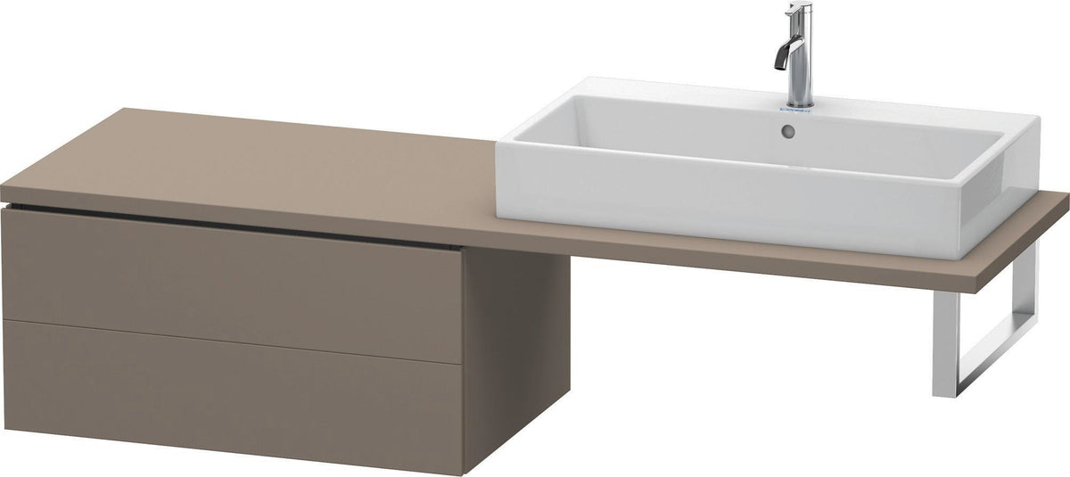 Duravit L-Cube Unterschrank für Konsole 820 mm, 2 Schubkästen, Weiß Matt