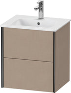 Spanplatte / sonstige / WTU XViu wandhängend, 560x510x420mm 2 Schubk.,Schwarz Matt/Leinen