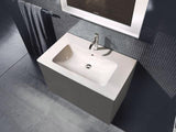 Duravit L-Cube Waschtischunterbau 820 mm taupe matt mit 2 Schubkästen und Tip-On-Technik