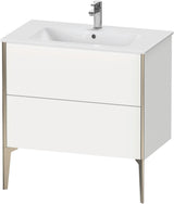 DURAVIT XViu Waschtischunterbau bodenstehend 594x810x480 mm mit 2 Auszügen, weiß matt
