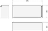 DURAVIT Wannenträger D-Code für Badewannen 670x1570x515 mm aus Polystyrol