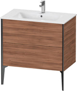 DURAVIT XViu Waschtischunterbau bodenstehend 594x810x480 mm mit 2 Auszügen, weiß matt