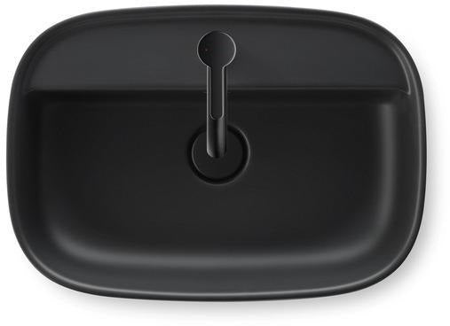 DURAVIT Zencha Aufsatzbecken 550 mm Weiß – mit Hahnlochbank, ohne Überlauf
