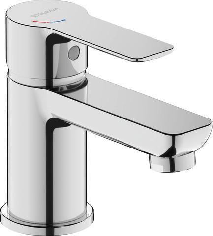 DURAVIT D-Code Einhebel-Waschtischmischer Schwarz mit FreshStart und MinusFlow
